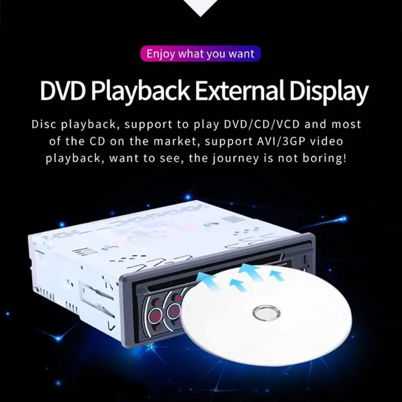 1 Din автомобильный Радио Bluetooth автомобильный стерео аудио mp3-плеер CD VCD dvd-проигрыватель AUX USB fm-радио 1din Авторадио