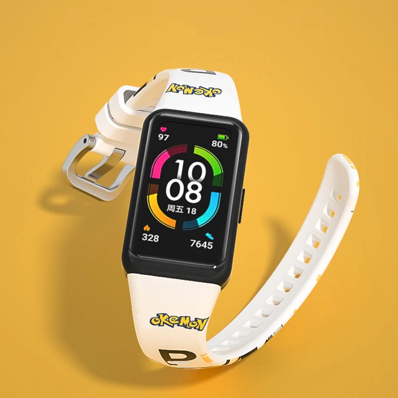 

Cartoons Printing Strap For Mi band 6 5 4 3 Bracelet Replacement Silicone Watch belt Wristband correa xiaomi mi band 4 5 6