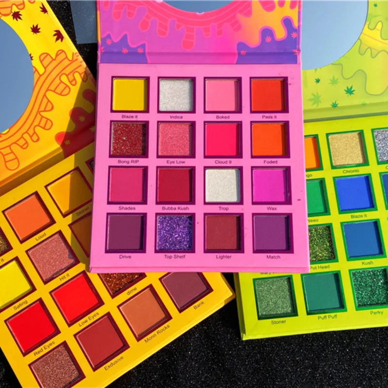 

Glitter Eyeshadow Palette Professional 16 Colors Fine Pressed Glitter Eye Shadow Powder Makeup Pallet Highly Pigmented