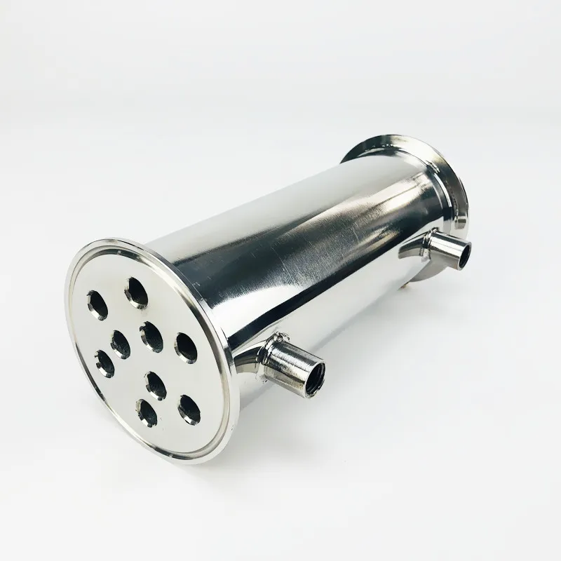 3&quot 76mm(OD91mm) Dephlegmator Reflux Distiller Condenser. Length 200mm With 1/4&quot Female Tread Sanitary Steel 304 - купить по