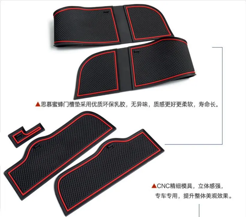 11 шт. автомобильные Нескользящие подкладки для салона автомобиля Mercedes Benz GLA200/220/260