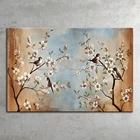 Ручная роспись цветок птица животное картина маслом на холсте современный поп-арт-стена украшение дома для столовой детской комнаты