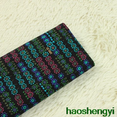 Простая ткань жесткая бронзовая Цветочная хлопковая для одежды ручной работы