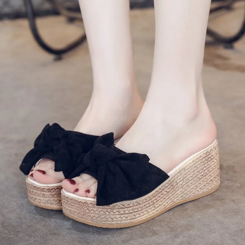 

Thick-soled Sandals Wedges Fashion Women's Shoes Summer New Style Sandals Korean Slippers Super High Heel Sandals
