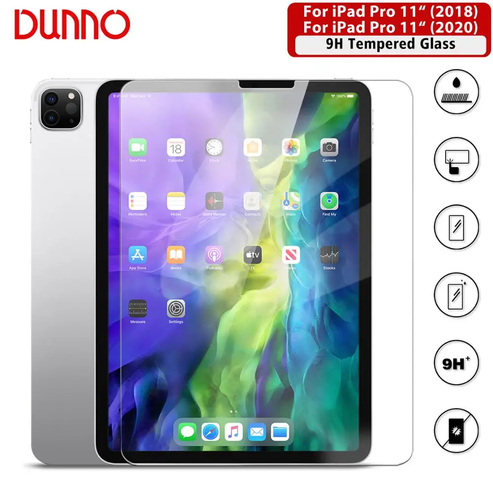 2 предмета в комплекте для 2020 iPad Pro 11 Экран протектор Закаленное защитное стекло
