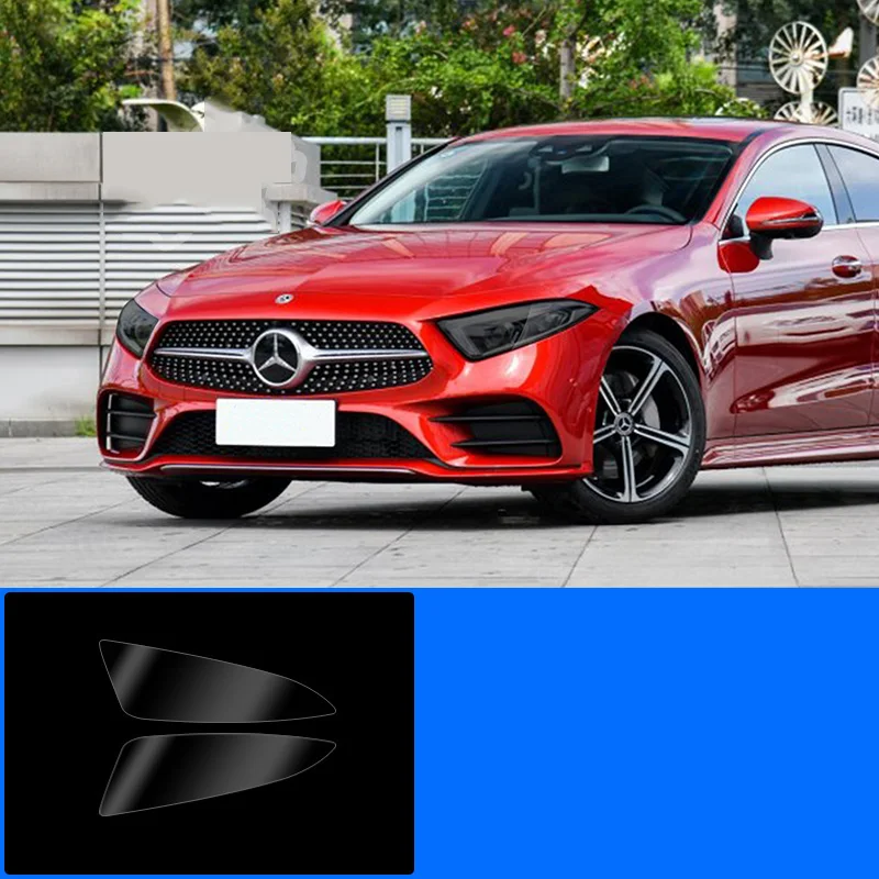 car headlight anti-scratch protective film for mercedes benz cls class 2018 2019 2020 2021 2022 accessory sticker C257 styling | Автомобили