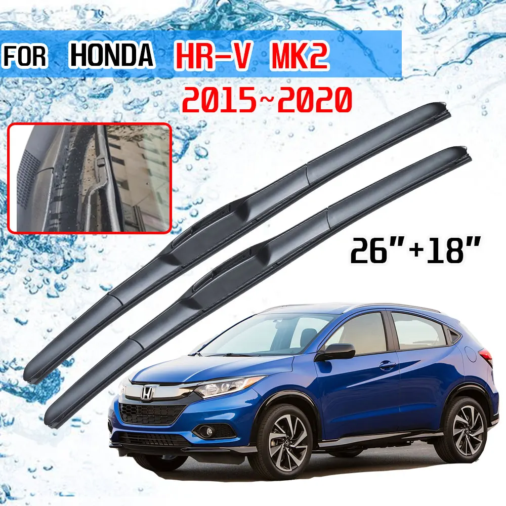 

For Honda HR-V HRV MK2 2015 2016 2017 2018 2019 2020 RU Accessories Car Front Windscreen Wiper Blade Brushes Cutter U J Hook