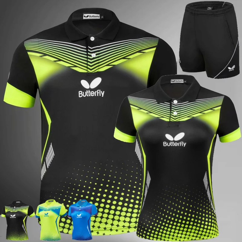 

Новинка, костюм для тенниса, рубашка для бадминтона, мужская спортивная одежда, быстросохнущие женские трикотажные изделия для настольного...