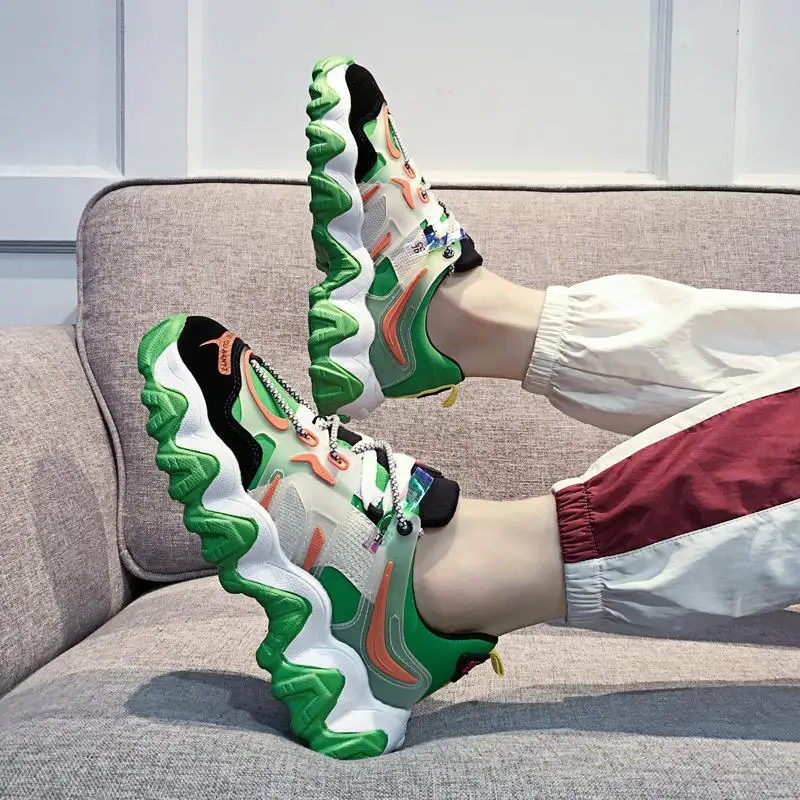 

2021 Sport Running Shoes Men Casual Cool Dad Shoes Men Flats Outdoor Sneakers Mesh Breathable Walking Footwear Sport Trainers