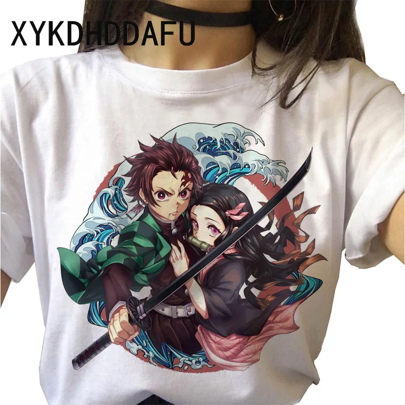 Футболка Demon Slayer Woman 2020 Graphic Hot Streetwear футболка Kimetsu No Yaiba одежда японского
