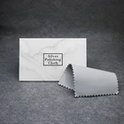 100 шт., ткань для полировки серебра, ткань для полировки ювелирных украшений