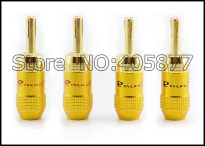 

Позолоченный Банановый штекер, 12 шт.