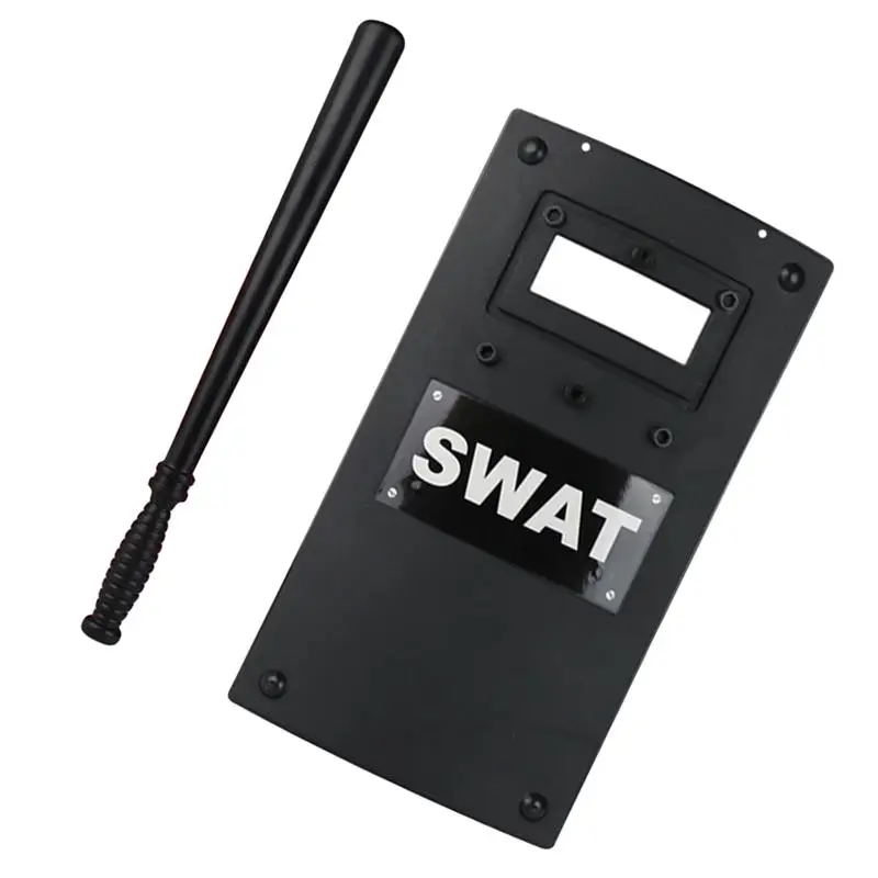 2 шт. моделирование swat щит Пластик модель мини для сабвуферный динамик SWAT фигурка