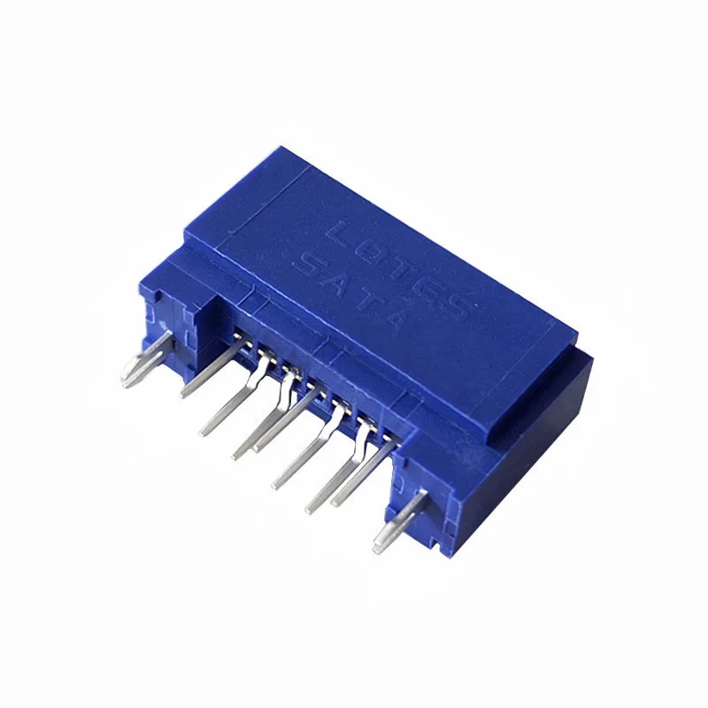 10 шт./лот Lotes оригинальный разъем ABA-SAT-054-W02 SATA3.0 7P прямой контактный | Компьютеры и