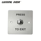 Кнопка для выхода двери из сплава, кнопочный выключатель из нержавеющей стали, переключатель управления доступом, для дома