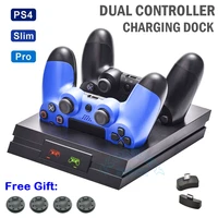 for ps4 pro slim controller ps 4 accessories gamepad charger stand wireless joystick charging dock station for sony dualshock 4