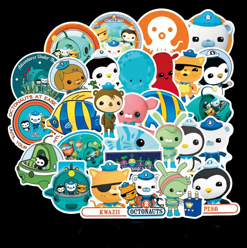 50 шт./компл. Octonauts водостойкая наклейка сделай сам для ноутбука