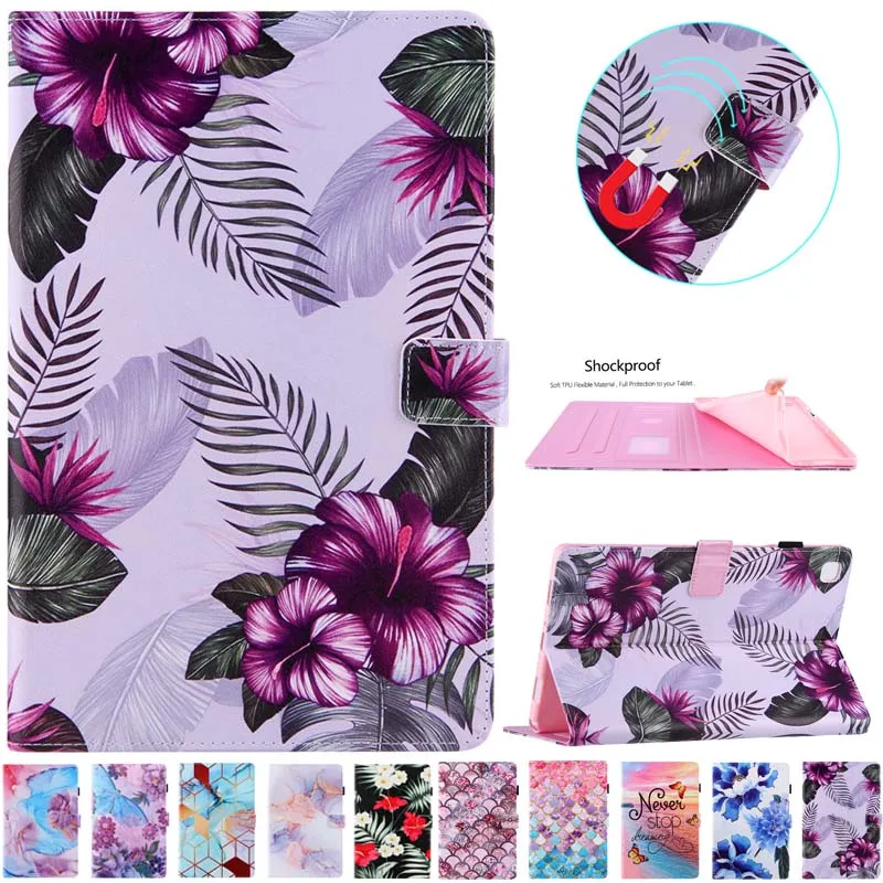 

Case for Lenovo Tab M10 HD 2nd Gen TB-X306X X306F 10 1 Cute Marble Flower Painted Soft Silicone for Lenovo Tab M10 HD Case Cover