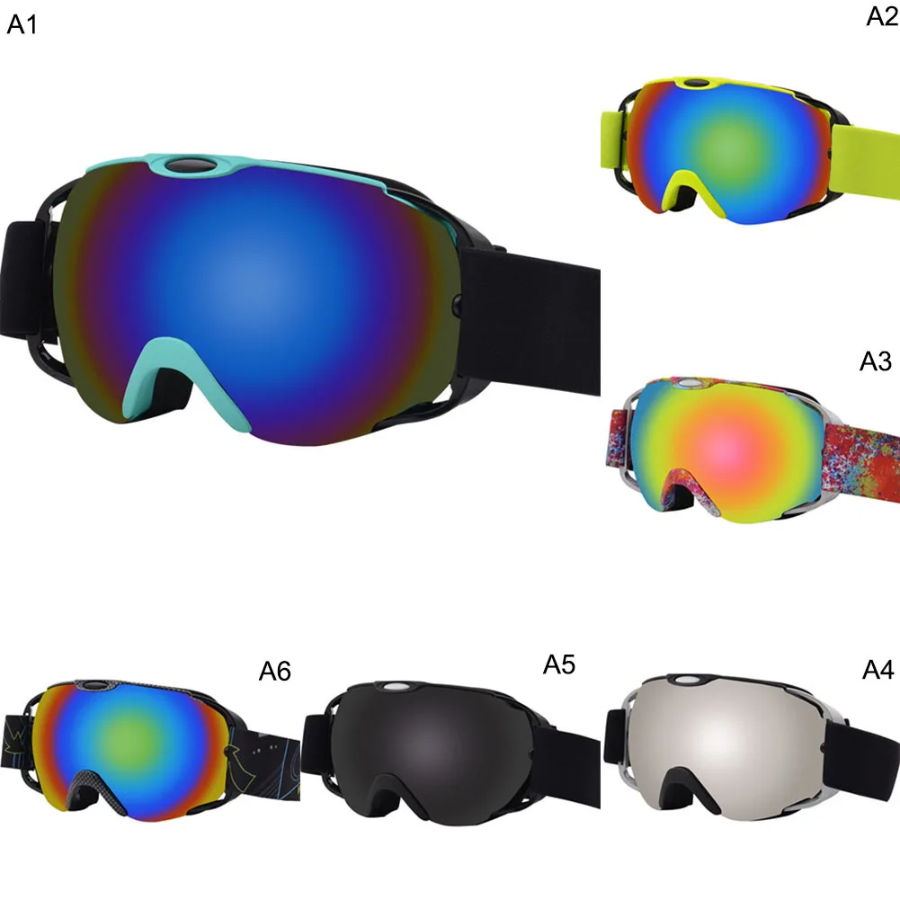 

New Ski Snowboard Goggles Windproof Sand control Anti-Fog UV Protection Spherical Dual Lens Snow Goggles With Adjustable Strap