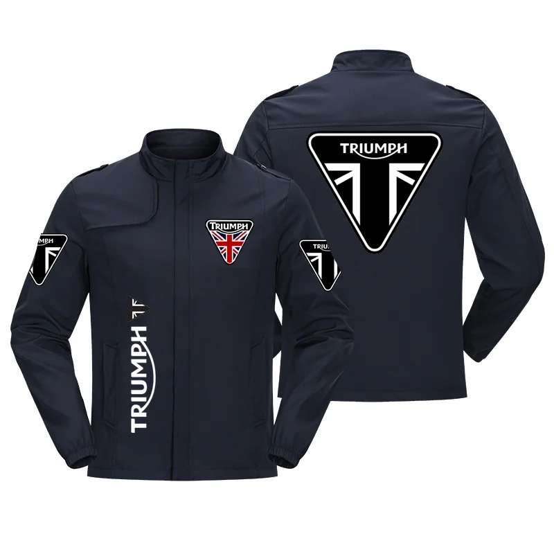 Демисезонные мужские куртки мотоциклетная куртка Модная приталенная