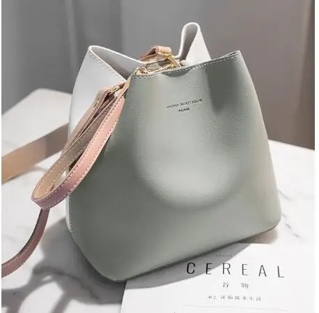 2020 New Designer Women Handbags PU Leather Bucket Shoulder Bags Female Fashion Larger Capacity Crossbody Messenger Girls | Багаж и сумки