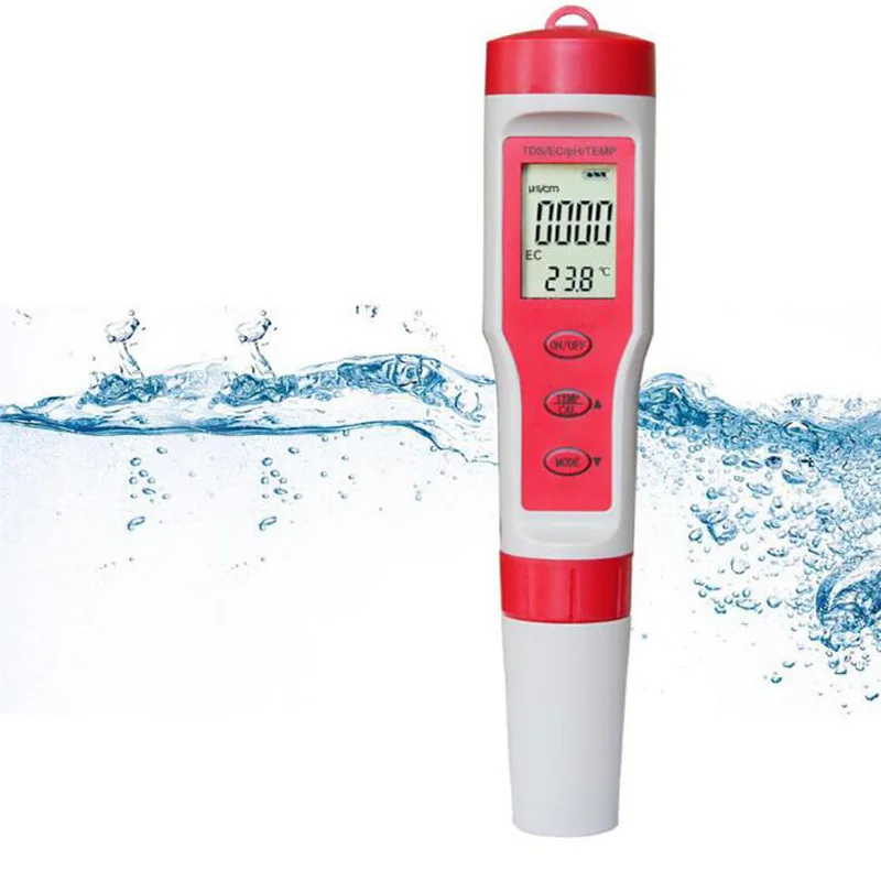 4 в 1 устройство контроля pН/измерительный прибор TDS/EC термометр Тесты ручка