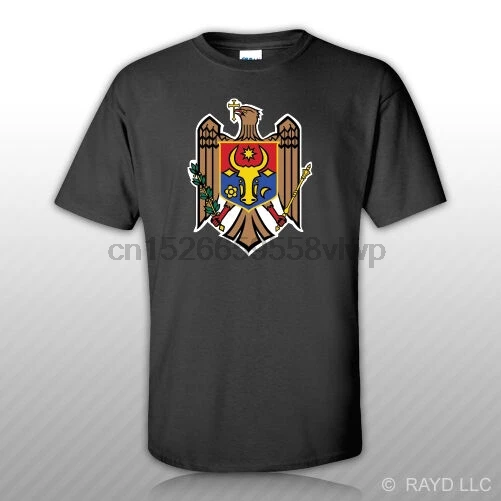 

Moldovan Coat of Arms T-Shirt Tee Shirt Free Sticker Moldova flag MDA MD