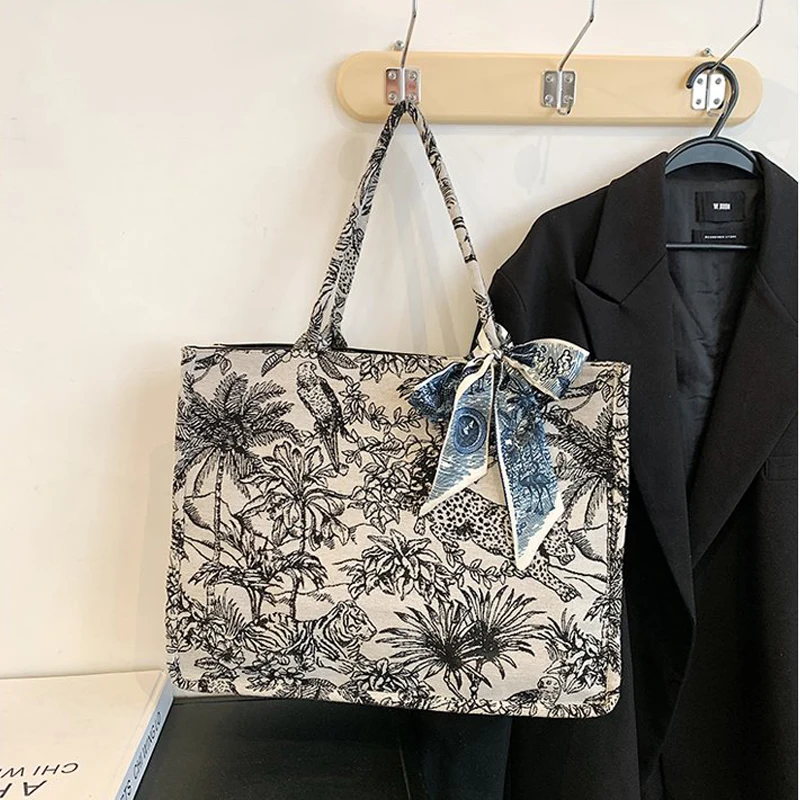 

Bags 2021 Fashion Women Brand Large Bag For Women Shoulder Bags Top Handle Bags Tote Bag Purses And Handbags Canvas Travel Bag