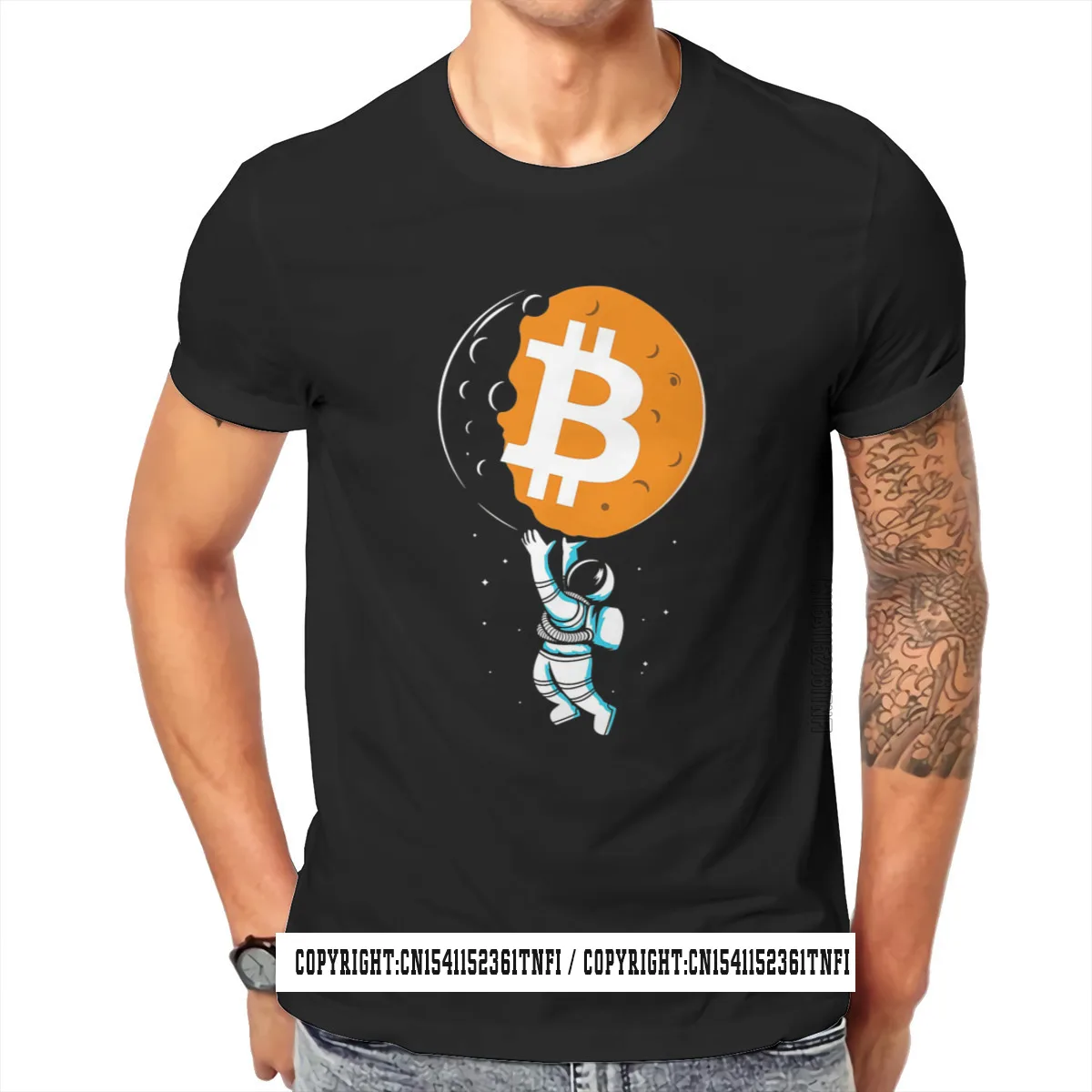 

Cryptocurrency Crypto Miner Bitcoin BTC Design T Shirt Adults Big Size Cotton Men's Clothes Harajuku Crew Neck Tee Shirt