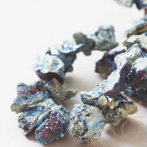 Полудрагоценные бусины-разделители Drusy Stone