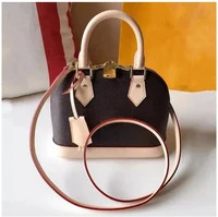 luxury brand alma bb bag high quality real leather fashion monogram damier ebene shell handbags shoulder bag for women 2021