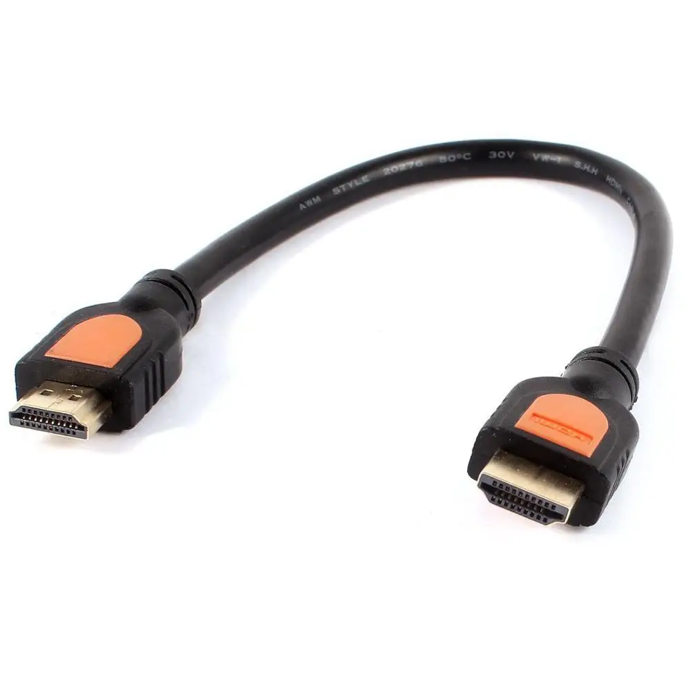 Black 30 см/1" черный удлинитель HDMI Мужской к HDMI Мужской m/m соединительный кабель - Цвет: Black