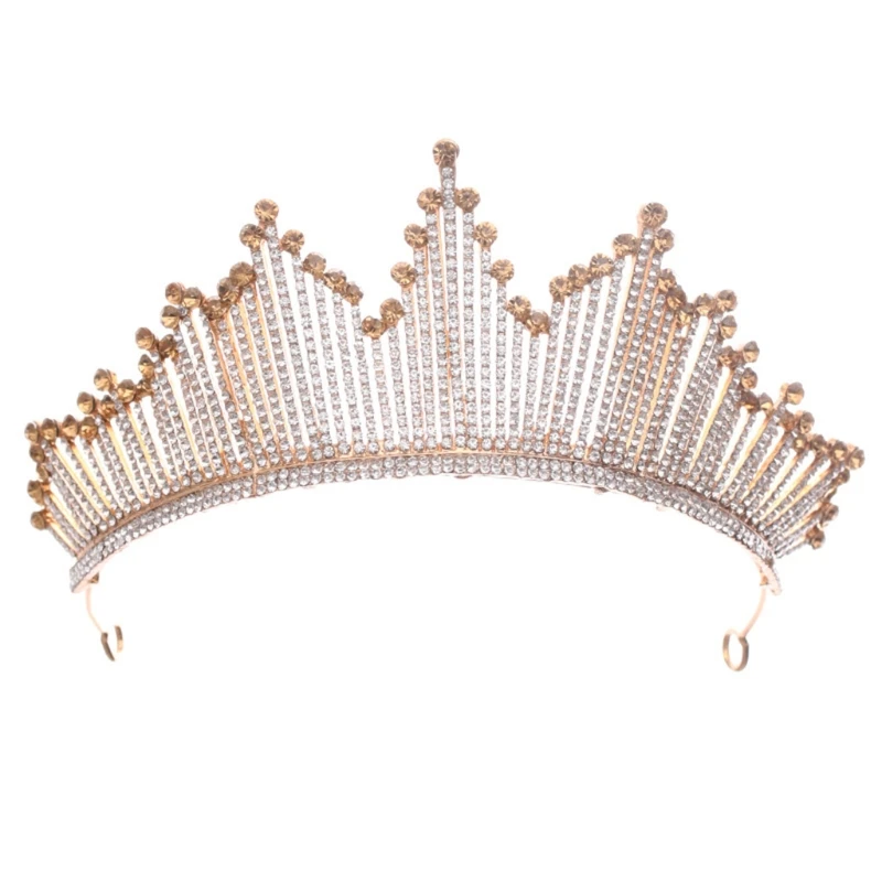 

Wedding Bridal Tiara Crown Handmade Faux Crystal Rhinestone Princess Headband Prom Party Baroque Queen Hair M19 21 Dropshipping