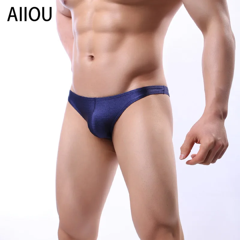 AIIOU мужские ледяной шелк нижнее бельё для девочек удобные трусики сексуальный
