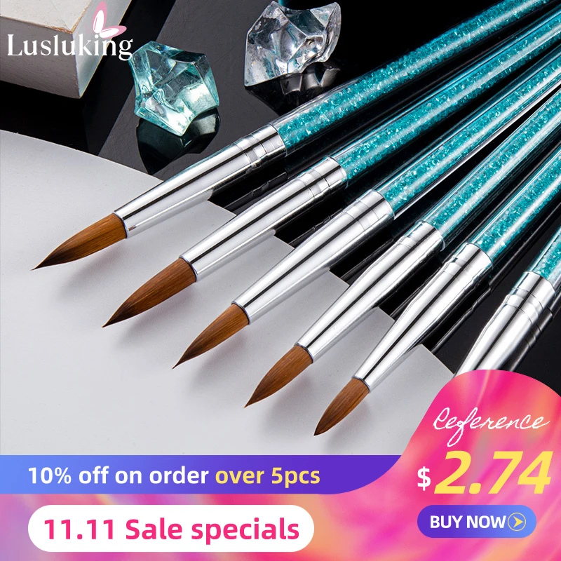 

5/6/7pcs Nail Art Brushes Acrylic Brush Pen Nail Builder Carving Dotting Tools UV Gel Liner Brushes Set 3D Tips Painting Tools