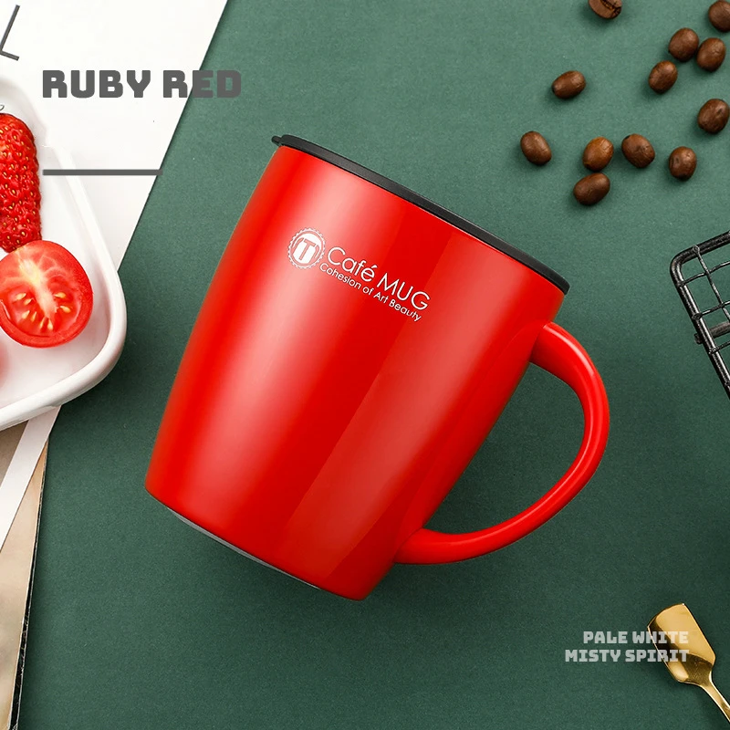 Двухслойная чашка для кофе вакуумная офиса в скандинавском стиле термос с