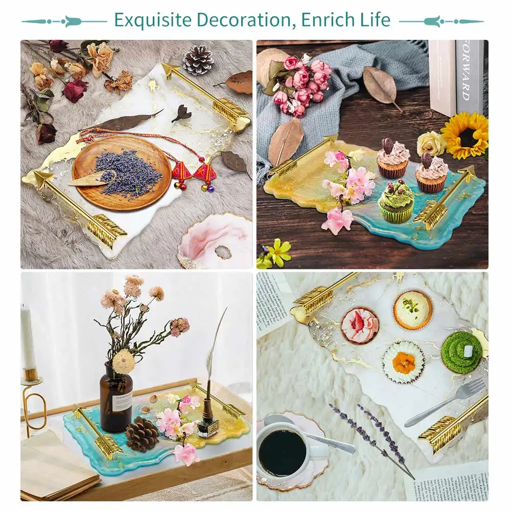 

DIY Fruit TrayMold Set Tray Silicone Mold Resin Glue Set Tray Coaster DIY Material Package Jewelry Craft Silicone Casting Mould