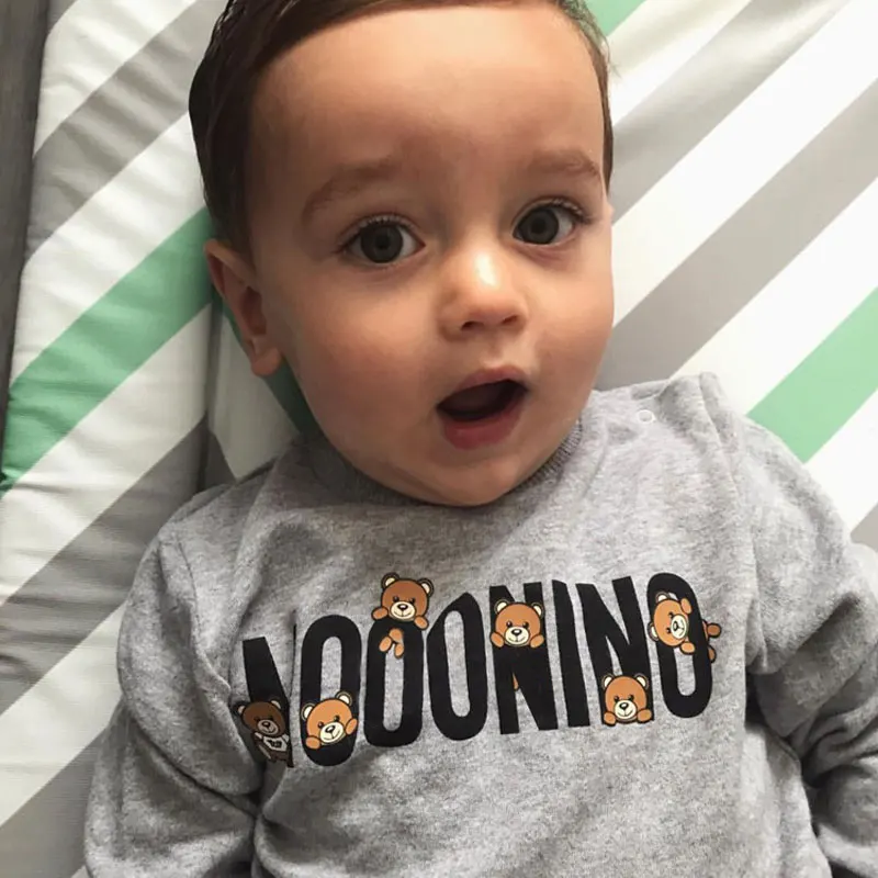 Толстовки для маленьких девочек и мальчиков Сезон зима весна осень Топы Детские