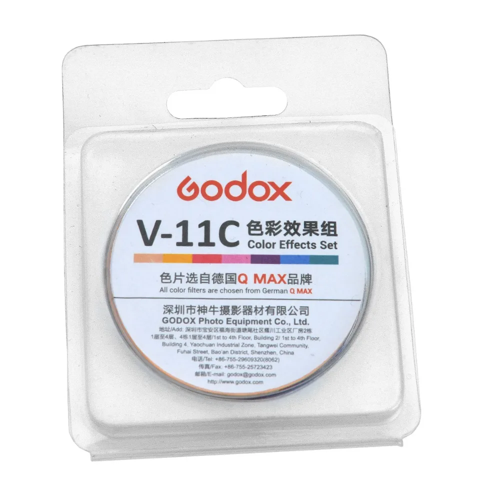 Godox V-11C цветные фильтры V-11T набор цветных фильтров с цветным эффектом для круглой