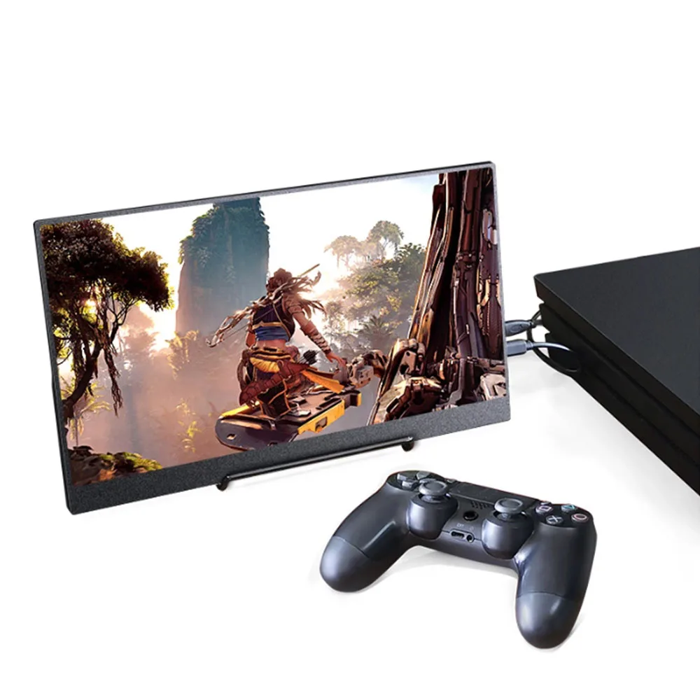 Портативный игровой монитор EYOYO EM15F 15 6 дюйма сенсорный экран 72% NTSC 3840x2160 4K HDR LCD USB C