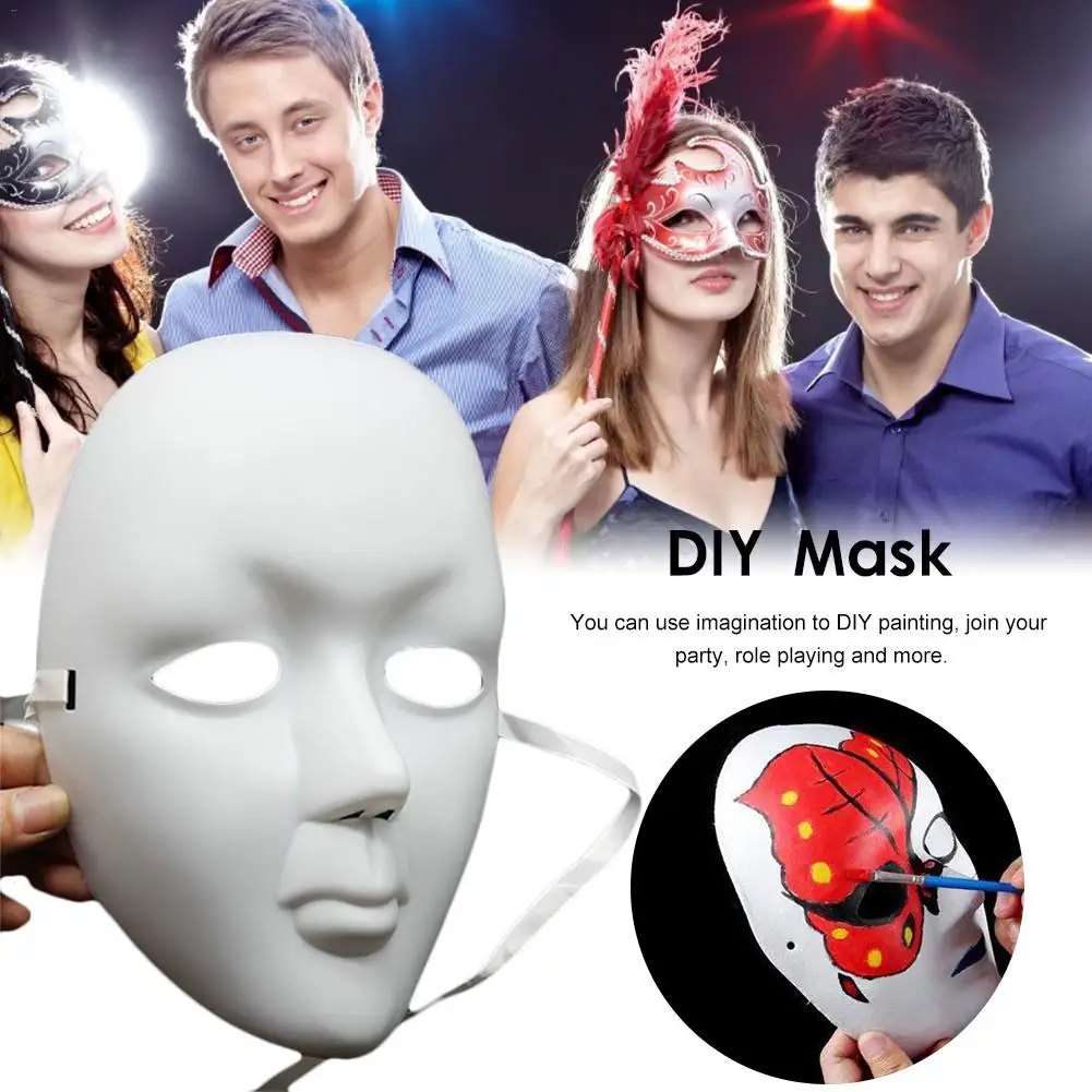 Маска для Хэллоуина полностью раскрашенная маска рук косплей реквизит белый