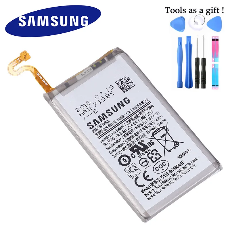 Запасной аккумулятор samsung EB-BG965ABE для samsung GALAXY S9 Plus G9650 S9+ G965F EB-BG965ABE 3500 аккумулятор для телефона, мАч