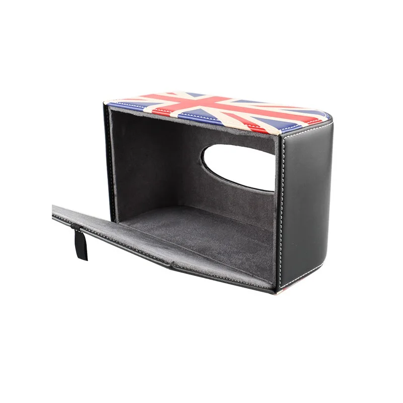 Красный Юнион Джек Печатный автомобиль коробка для салфеток блок бумажные