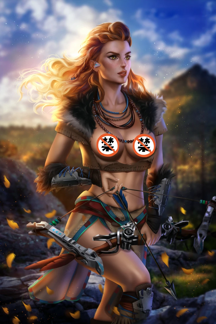 

Print game Horizon Zero Dawn sexy girl art silk or canvas poster custom 24x36 inch living room bedroom home wall picture