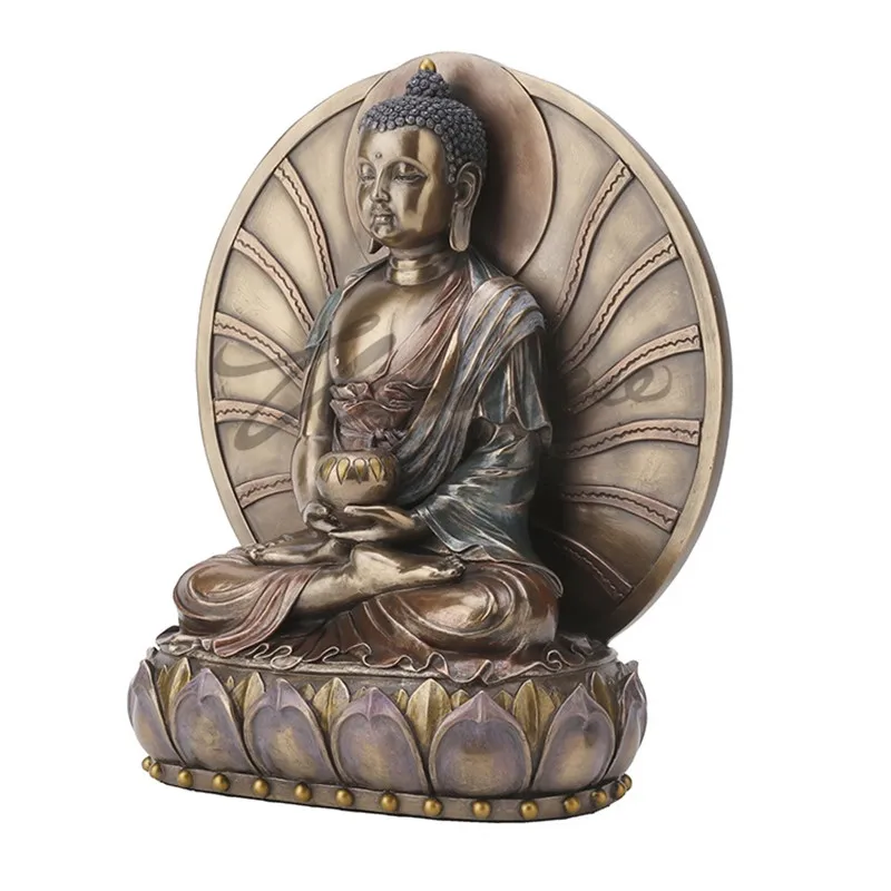 Креативная статуэтка Будды в китайском стиле Амитабха ремесла из смолы