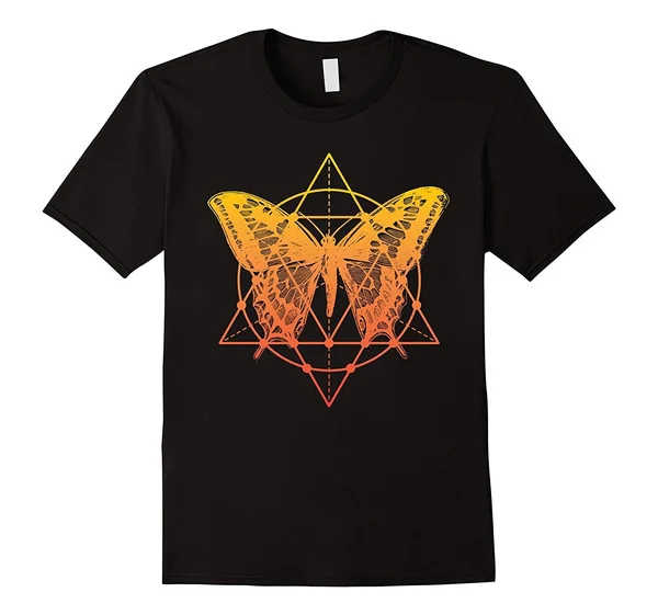 Футболка EDM мужская с геометрическим рисунком модная свободная смешная рубашка