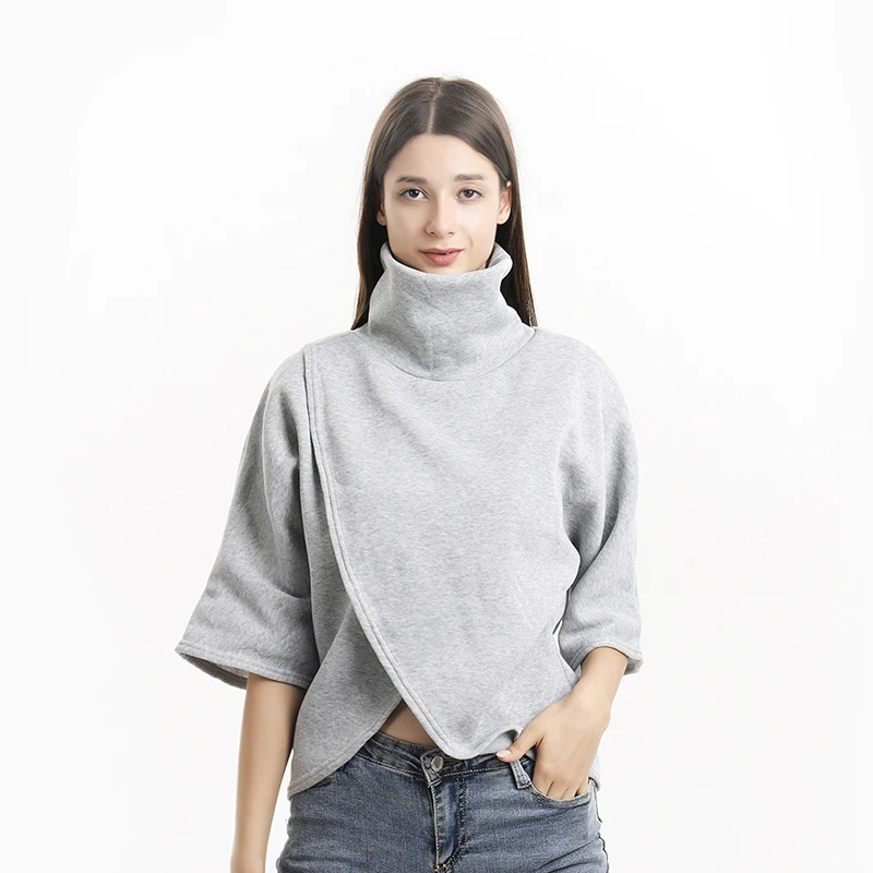 3 цвета S XL женское свободное шерстяное пончо с крыльями летучей мыши зимнее