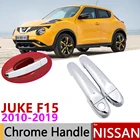 Хромированная крышка ручки двери для Nissan JUKE F15 Infiniti Esq 2010  2019, автомобильные аксессуары, Набор наклеек для обшивки 2011 2013 2015 2017 2018