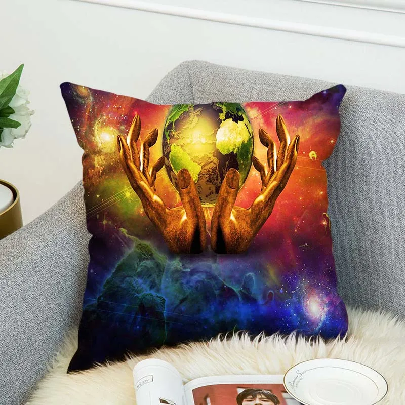 Универсальный двухсторонний 3D чехол для подушки с цифровым принтом декоративная