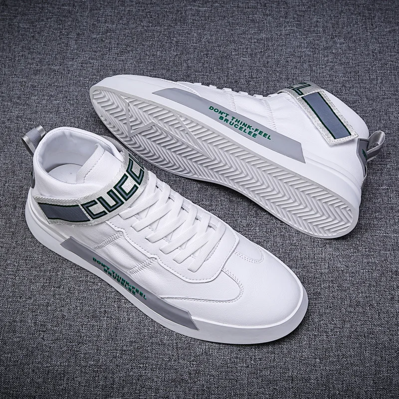 Осенние мужские ботинки маленькие белые туфли Мужская водонепроницаемая обувь